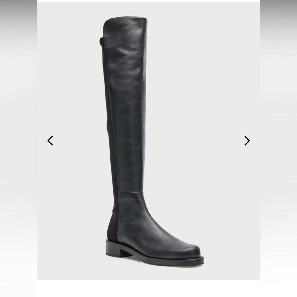 Staurt Weitzman 550 bold leather brand new over the knee moto boots  sz 6
